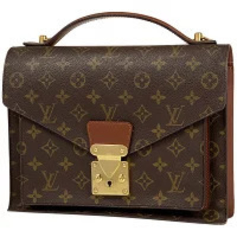 Louis Vuitton Monceau Shoulder Bag Handbag Monogram Brown